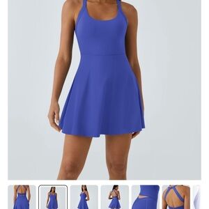 HALARA  Blue Mini Dress Easy On